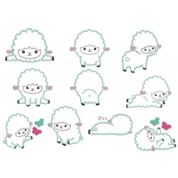 Stickserie - Schaarly Schaf